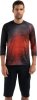 Specialized Demo 3/4 Sleeve Jersey Black / Rocket Red Refraction S