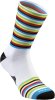 Specialized Full Stripe Summer Sock White/Black/Turquoise X-Large