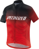 Specialized Kids' RBX Comp Logo Team Shortsleeve Jersey Black/Rocket Red/Red S
