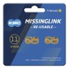 KMC Kettenverschlussglied MissingLink Ti-N 11-fach (5,65 mm) gold  1/2  x 11/128 