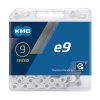 KMC E-Bike Kette e9 9-fach silber 122 Glieder, 1/2  x 11/128 