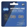 KMC Kettenverschlussglied MissingLink EPT 9-fach (6,6 mm) silber  1/2  x 11/128 