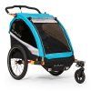 Burley Kinderanhänger D`Lite X Double 1-2 Sitzer blau