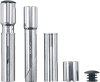 ergotec Adapter-Set Ahead-Vorbau silber