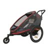 HAMAX Kinderanhänger Outback One 1 Sitzer grau / rot