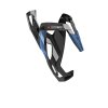 Elite Flaschenhalter Custom Race Plus  schwarz glossy, Graphik blau
