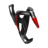 Elite Flaschenhalter Custom Race Plus  schwarz glossy, Graphik rot
