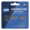 KMC Kettenverschlussglied MissingLink EPT 9-fach (6,6 mm) silber  1/2  x 11/128 