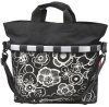 Reisenthel Gepäckträgertasche Oval M fleur schwarz
