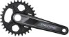 Shimano Kettenradgarnitur Deore FCM6120 2-PIECE  32 Zähne / Boost schwarz 175 mm EFCM61201EXA2