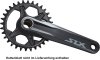 Shimano Kurbelarmsatz SLX FCM71001 Hollow. II ohne Kettenblätter schwarz 175 mm IFCM71001EXXT